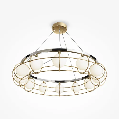 Подвесная люстра Maytoni Carcass MOD312PL-12GCH  фото 3